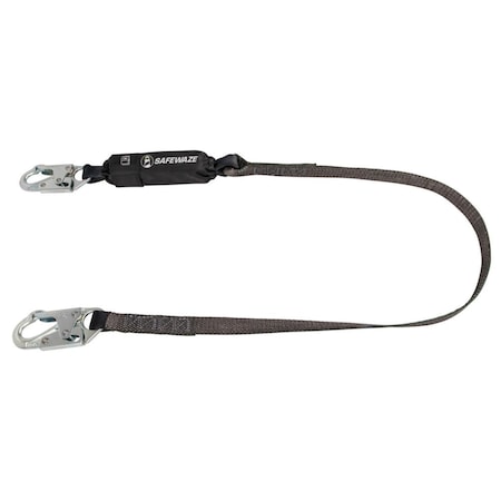 Heavyweight 6' Energy Absorbing Lanyard: Snap Hooks